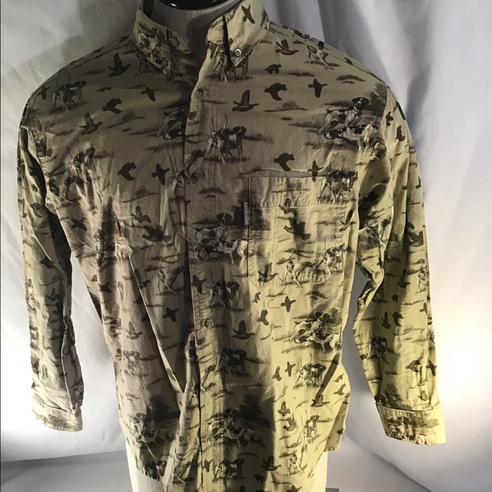 Wool rich Men Long Sleeve Shirt Size M